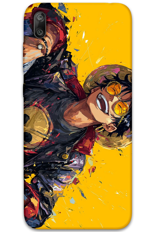 Huawei Y7 Prime 2019 Uyumlu Anime Desenli Telefon Kılıfı + Ekran Koruyucu - 5916