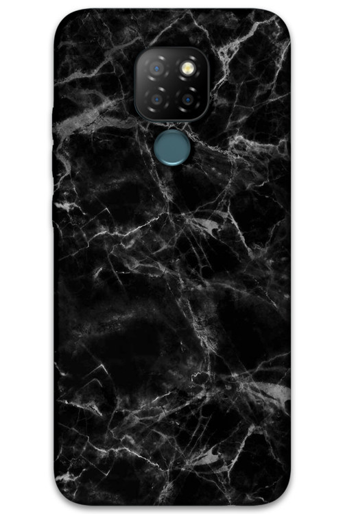 Gm 20 Uyumlu Mermer Desenli Telefon Kılıfı + Ekran Koruyucu - 5815