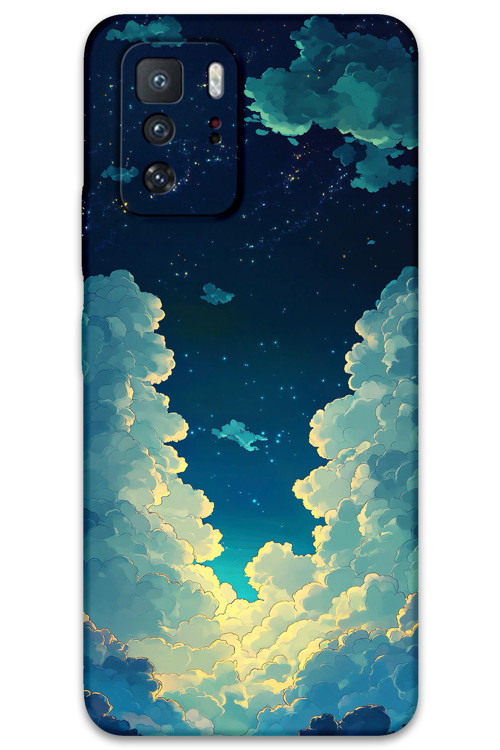 Poco X3 Gt Uyumlu Uzay Desenli Telefon Kılıfı + Ekran Koruyucu - 5868