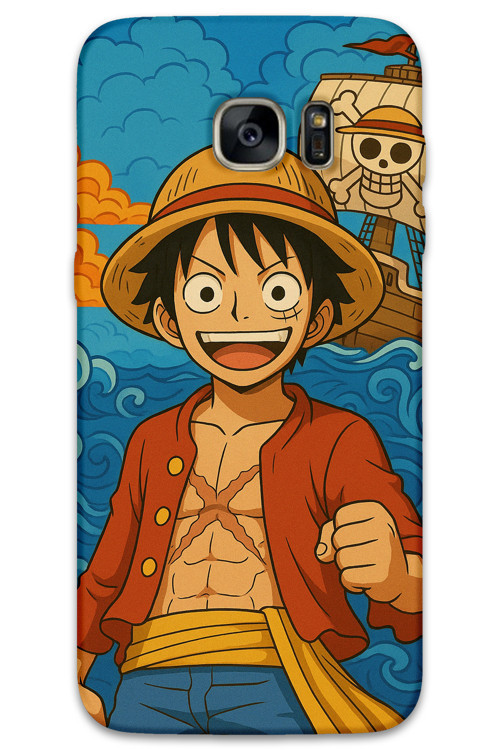 Galaxy S7 Edge Uyumlu Anime Desenli Telefon Kılıfı + Ekran Koruyucu - 5753