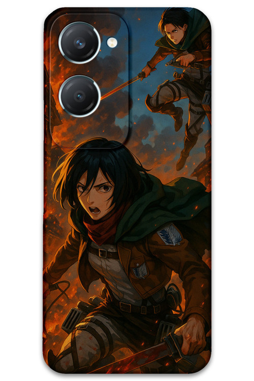 Vivo Y18 Uyumlu Anime Desenli Telefon Kılıfı + Ekran Koruyucu - 5744