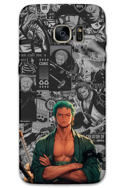 Galaxy S7 Edge Uyumlu Anime Desenli Telefon Kılıfı + Ekran Koruyucu - 5756