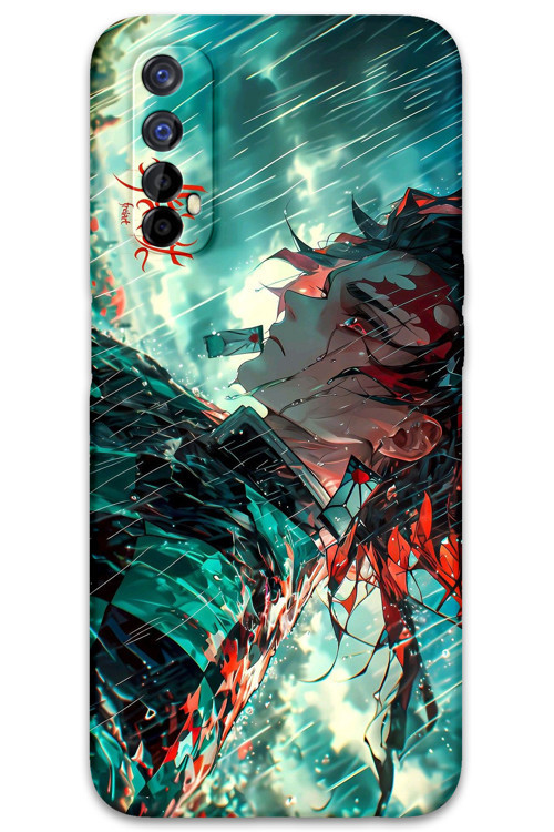 Realme 7 Uyumlu Anime Desenli Telefon Kılıfı + Ekran Koruyucu - 5909