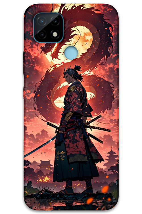 Realme C21 Uyumlu Anime Desenli Telefon Kılıfı + Ekran Koruyucu - 5751