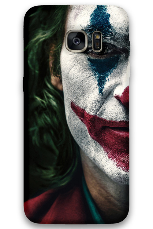 Galaxy S7 Edge Uyumlu Joker Desenli Telefon Kılıfı + Ekran Koruyucu - 5827