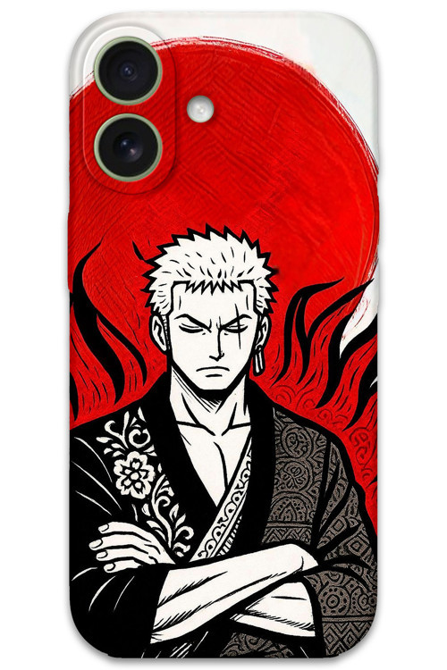 İphone 16 Plus Uyumlu Anime Desenli Telefon Kılıfı + Ekran Koruyucu - 5893