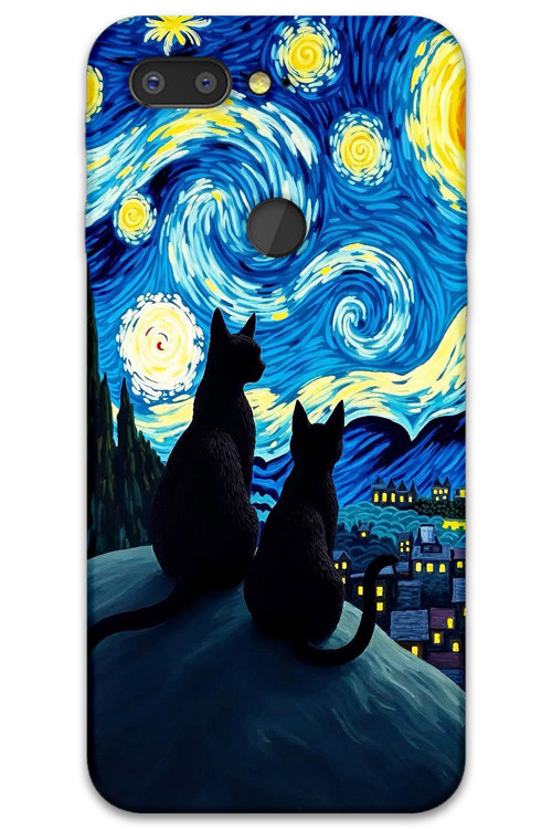 Gm 9 Pro Uyumlu Kedi Desenli Telefon Kılıfı + Ekran Koruyucu - 5782