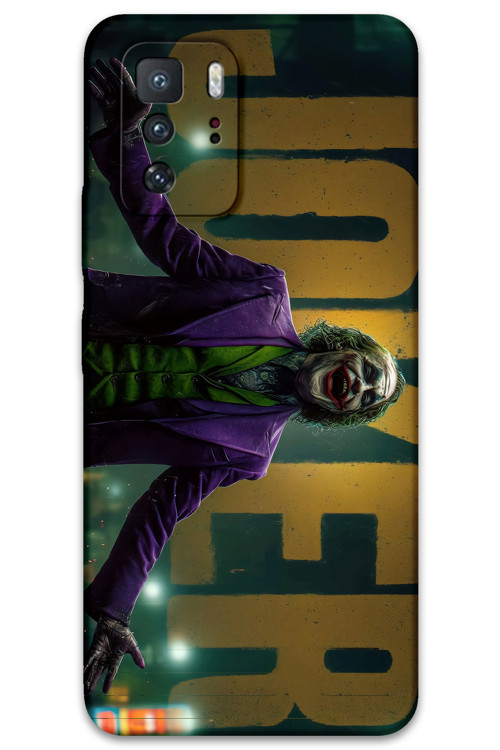 Poco X3 Gt Uyumlu Joker Desenli Telefon Kılıfı + Ekran Koruyucu - 5930