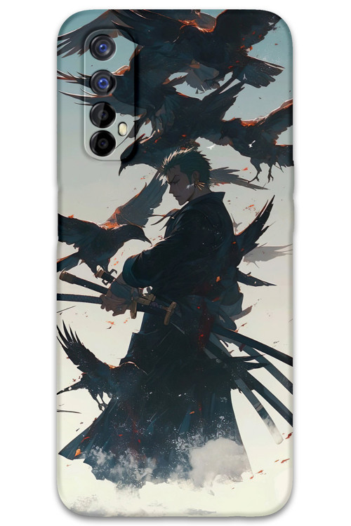 Realme 7 Uyumlu Anime Desenli Telefon Kılıfı + Ekran Koruyucu - 5892