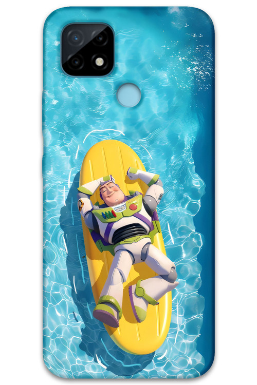 Realme C21 Uyumlu Toy Story Desenli Telefon Kılıfı + Ekran Koruyucu - 5945