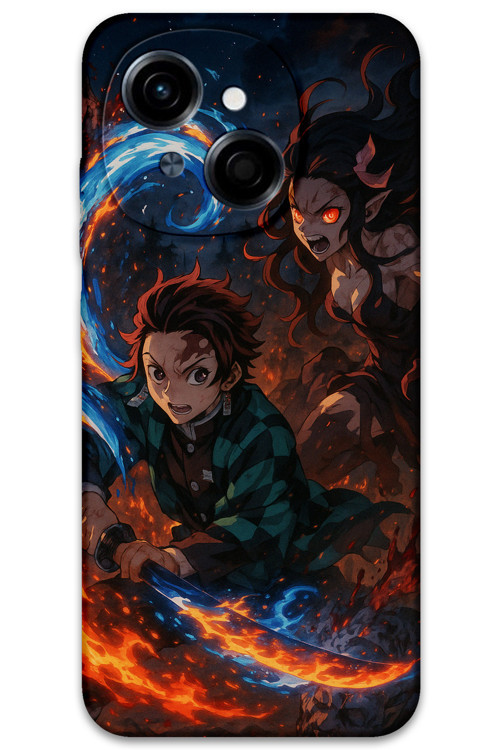 Tecno Spark Go 1 2025 Uyumlu Anime Desenli Telefon Kılıfı + Ekran Koruyucu - 5745