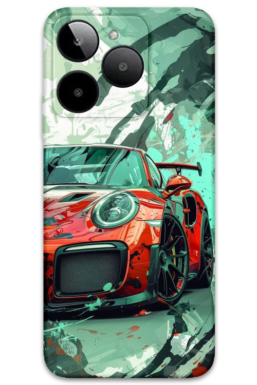 Gm Era 30 Uyumlu Araba Desenli Telefon Kılıfı + Ekran Koruyucu - 5765