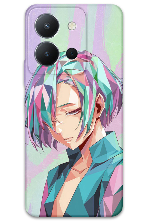Vivo Y36 Uyumlu Anime Desenli Telefon Kılıfı + Ekran Koruyucu - 5743