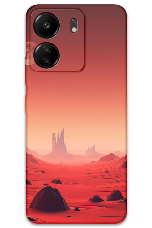Poco C65 Uyumlu Uzay Desenli Telefon Kılıfı + Ekran Koruyucu - 5859