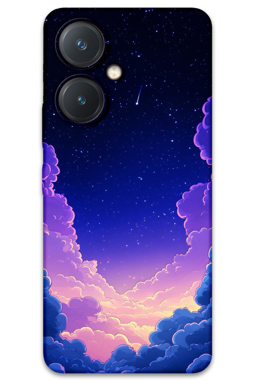 Vivo Y27 Uyumlu Uzay Desenli Telefon Kılıfı + Ekran Koruyucu - 5867