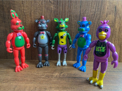 Oyuncak 5Li Freddy Figür Five Nights At Freddy Karakterleri Oyuncak Freddy