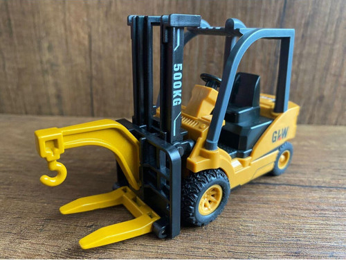 Forklift Diecast Model Iş Makinası Kırılmaz Oyuncak Forklift İnip Kalkar