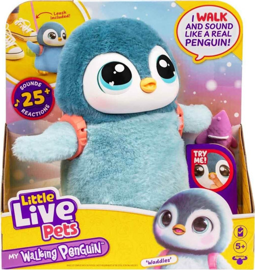 Little Live Pets Yürüyen Penguen Lls Tüylü Penguen Oyuncak Dans Eden Penguen 25+Ses