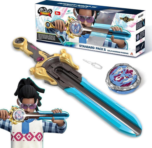 Infinity Nado Power Pack Gold Warrior Phoenix -Kılıç Fırlatıcı Ve Metal Topaç Infınity Nado Beyblade
