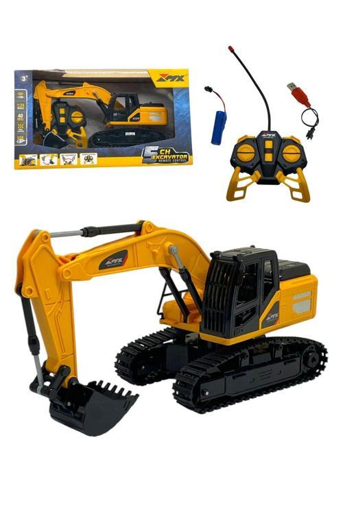Uzaktan Kumandalı 1:24 Ölçek Ekscavatör Full Fonksiyon Kamyon İş Makinası