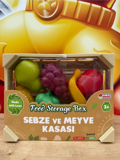 Sebze Meyve Kasası Meyve Sebzeler Oyuncak Meyve Sebze Armut Üzüm Muz Mısır Üzüm