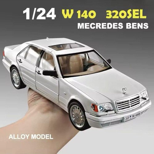 Mercedes Benz S320L Beyaz Diecast Model Araba Mercedes Benz W140 320Sel Makam Arabası Koleksiyonluk