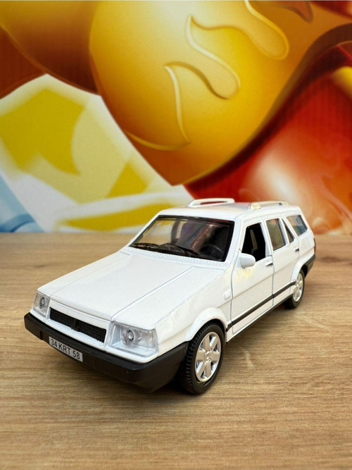 Tofaş Kartal Slx Metal Oyuncak Araba Tofaş Kartal Diecast Oyuncak Araba Beyaz Sesli Işıklı Açılan