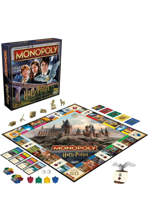 Harry Potter Monopoly Serisi Hogwarts'Ta Büyülü Bir Macera Harry Potter Hogwarts Kutu Oyunu Monopoly