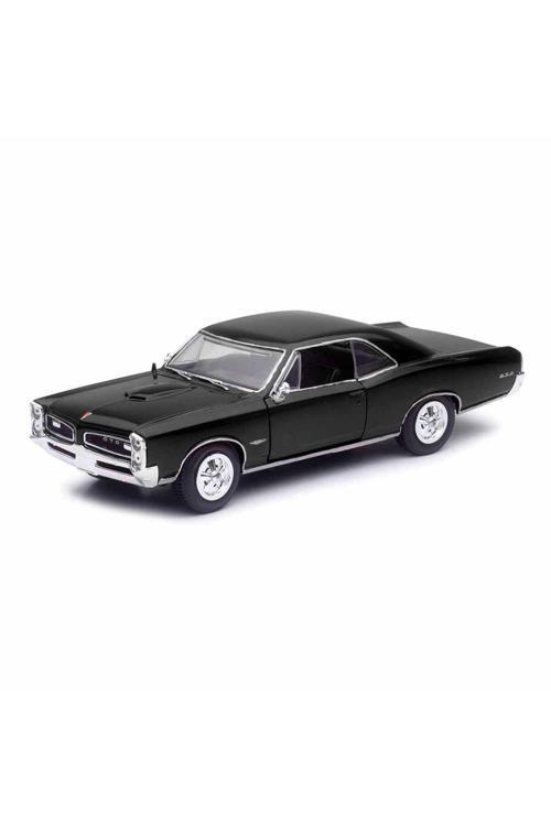 1:24 Chevrolet 1966 Pontiac Gto Diecast Araba Siyah Kapı Kaput Açılır