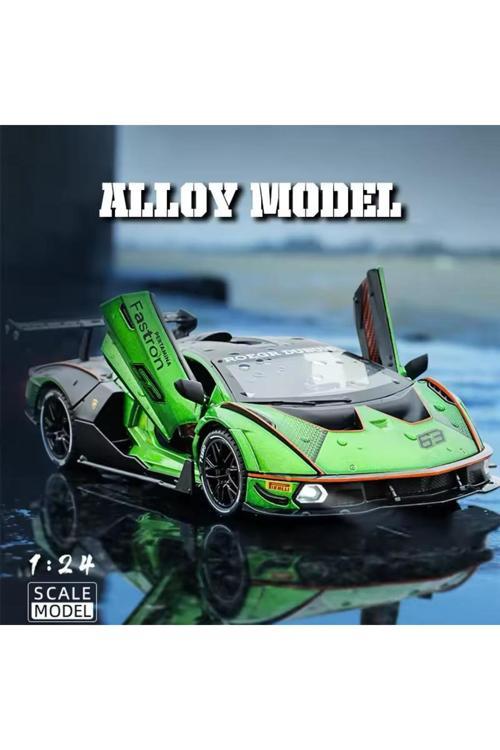 1:24 Ölçek Lamborghini Essenza Scv12 Diecast Model Araba Lamborghini Oyuncak Model Araba