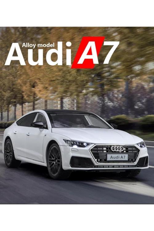 Audi A7 Araba 1:24 Diecast Metal Model Araba Koleksiyon Araba Sesli Işıklı 21 Cm Oyuncak Araba