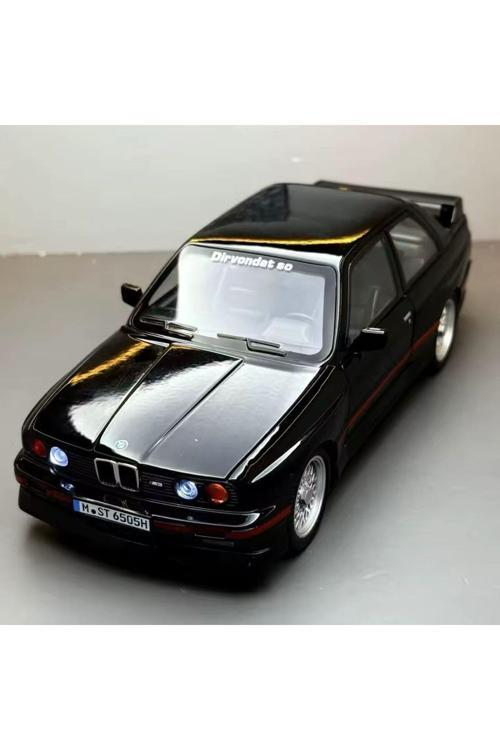 New 1988 Bmw M3 (E30) Red 1:24 Ölçek Siyah Bmw E30 Diecast Araba Açılan Kaput Bagaj