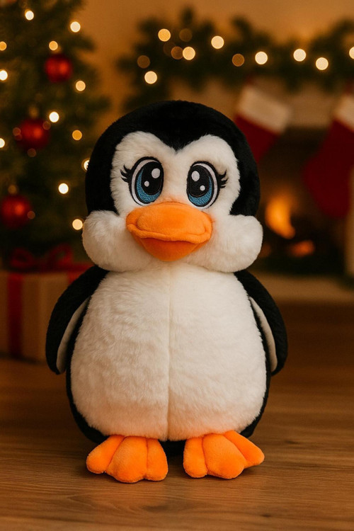 Pingu 40Cm Uyku Arkadasi Ve Sevimli Penguen Pelus Oyuncak İçi Dolgulu Lüks Kalite