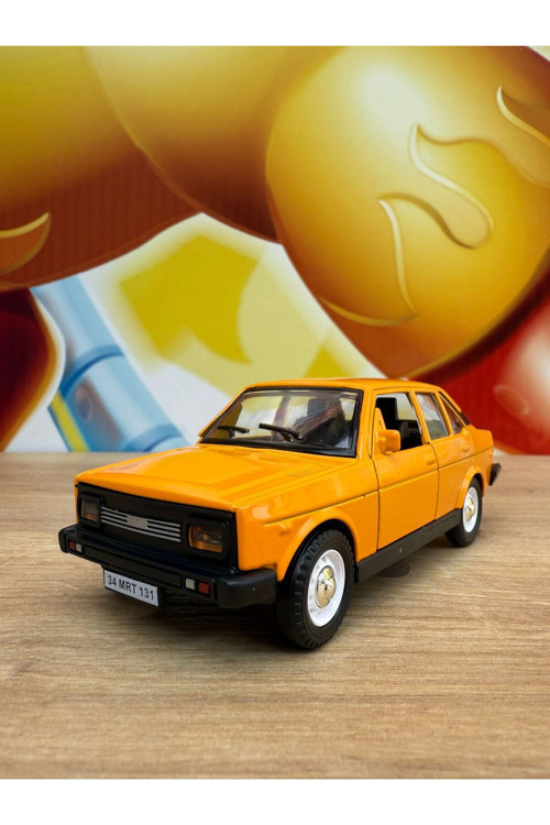 Fiat /Tofaş Murat 131 Koleksiyon Metal Araba 12Cm Nostaljik Araba Sarı Murat 131 Diecast Araba