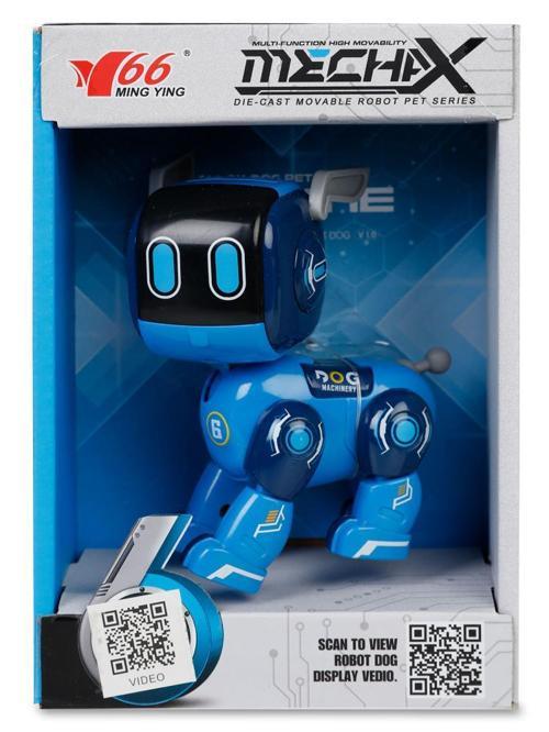 Işıklı ve Sesli Robot Köpek - Mavi Standart