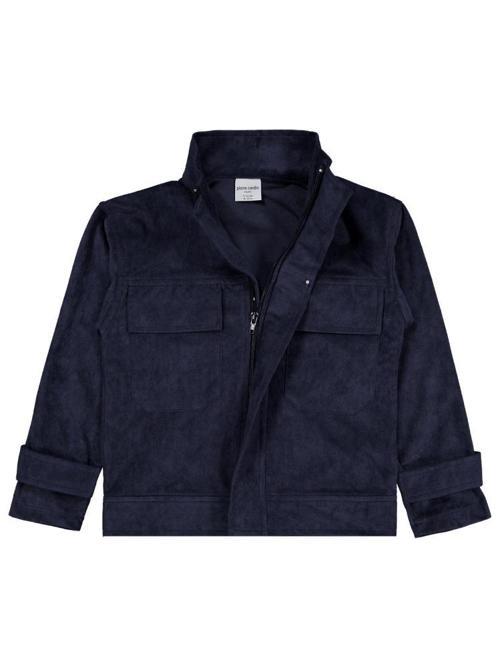 Dik Yaka 6-9 Yaş Mont - Mavi 9-10 Yaş