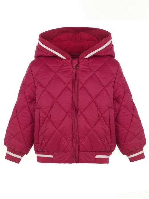 Ribanalı 2-5 Yaş Mont - Kırmızı 5-6 Yaş