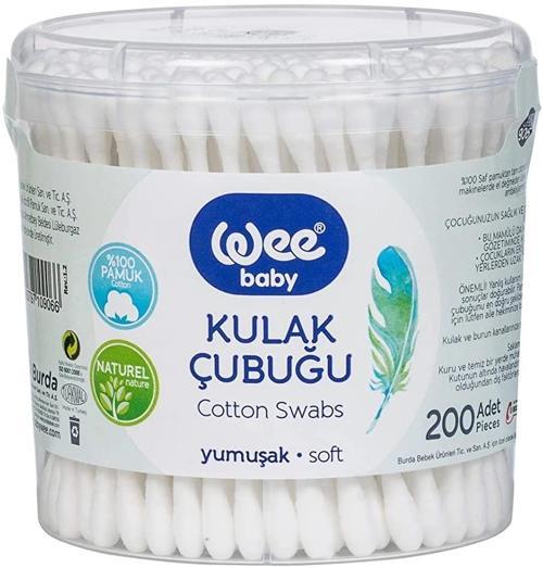 BFS   Wee Baby Kulak Temizleme Çubuğu (200 Adet) 906