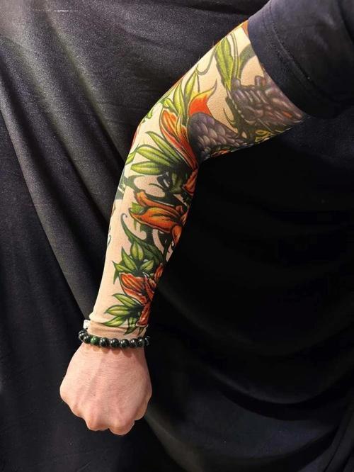 BFS Çorap Dövme Giyilebilir Kol Bacak Dövmesi Likralı 2 Adet Model 24