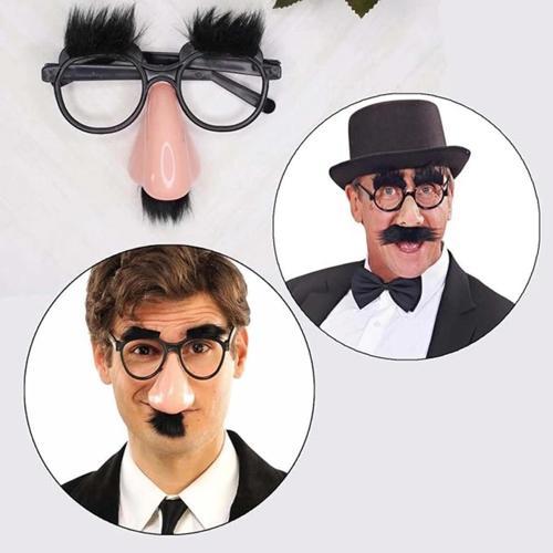 BFS   Eğlenceli Kılık Değiştirme Kaş Bıyık Mizah Gözlüğü 9x13 cm