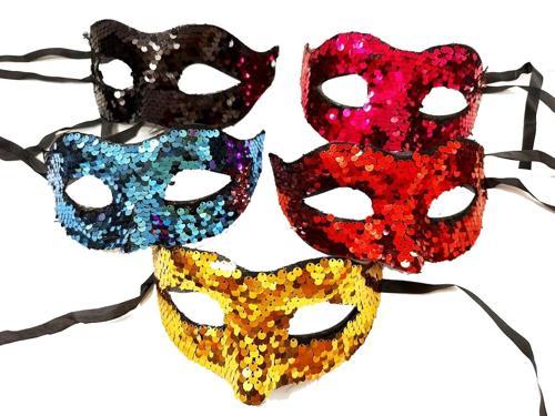 BFS Siyah Renk Lazer Kesim Üzeri Kristal Taşlı Metal Lüks Maske Balo Parti