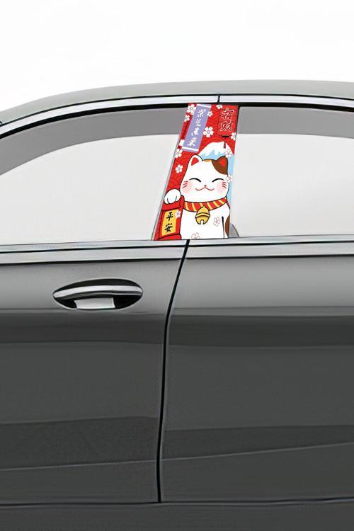 Araç Kapı Direk Kaplama Folyosu Desenli (Sağ Sol Takım) (2 Adet) - 22x50 Cm