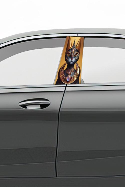 Araç Kapı Direk Kaplama Folyosu Desenli (Sağ Sol Takım) (2 Adet) - 22x50 Cm