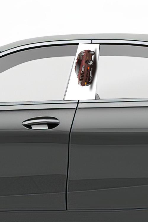 Araç Kapı Direk Kaplama Folyosu Desenli (Sağ Sol Takım) (2 Adet) - 22x50 Cm