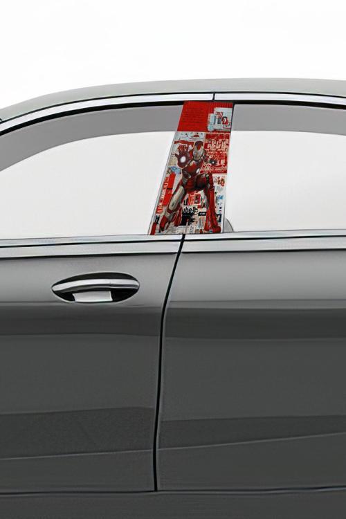 Araç Kapı Direk Kaplama Folyosu Desenli (Sağ Sol Takım) (2 Adet) - 22x50 Cm