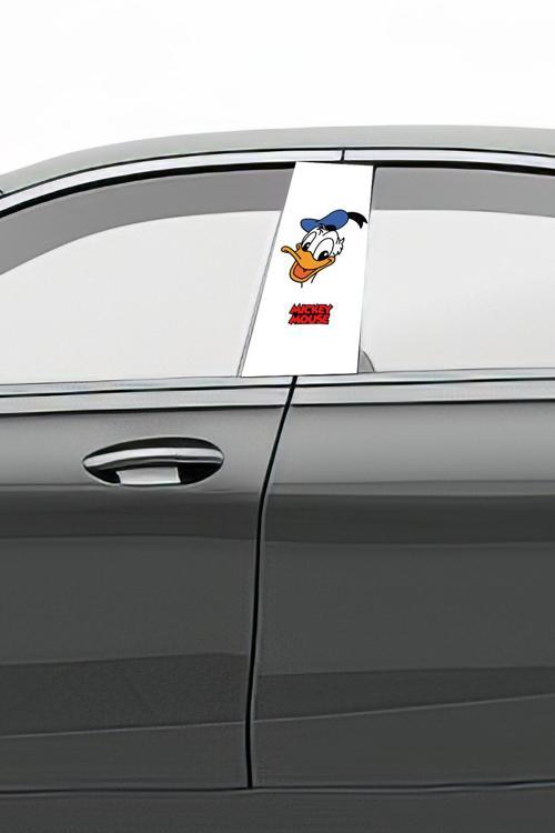 Araç Kapı Direk Kaplama Folyosu Desenli (Sağ Sol Takım) (2 Adet) - 22x50 Cm