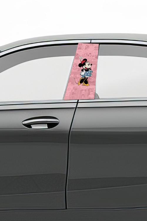 Araç Kapı Direk Kaplama Folyosu Desenli (Sağ Sol Takım) (2 Adet) - 22x50 Cm