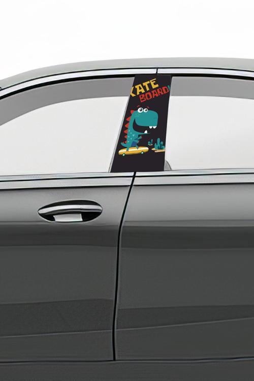 Araç Kapı Direk Kaplama Folyosu Desenli (Sağ Sol Takım) (2 Adet) - 22x50 cm