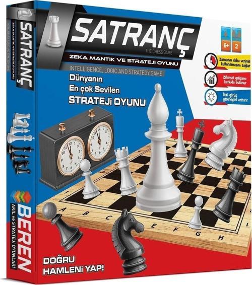 Beren Ahşap Satranç Zeka Strateji Oyunu