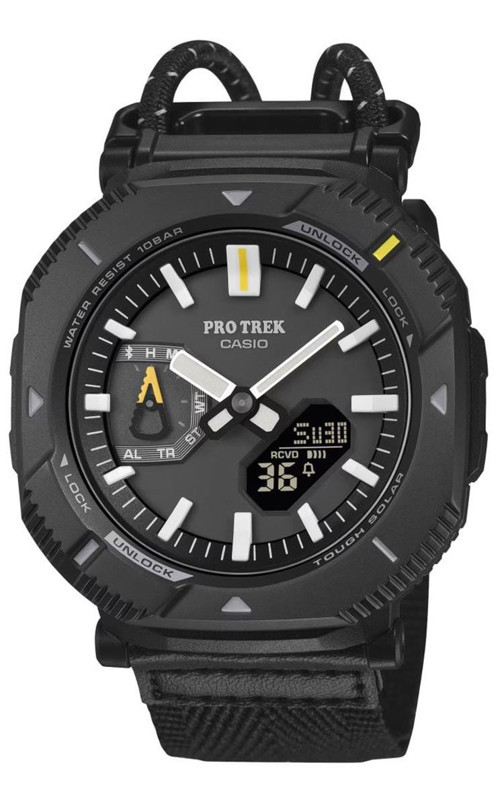 Pro Trek PRJ-B001B-1DR Güneş Enerjili Erkek Kol Saati